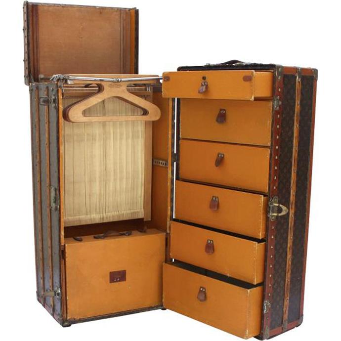 You couldn't get more unique an option for a bedside table than an antique Louis Vuitton steamer trunk. While not the cheapest option (this one comes in at a cool $32K), they are bound to be the envy of all who gaze upon it. [Louis Vuitton Trunk, $32,000, Vintage Luggage](http://www.vintageluggage.com.au/steamer-trunks/louis-vuitton-lvst008). 