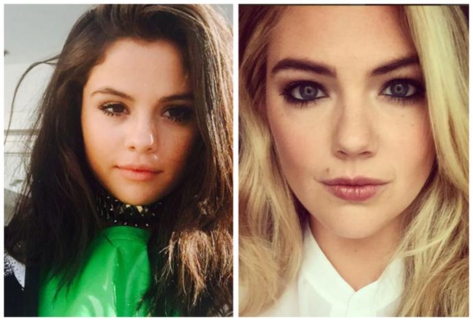 Both these stars were born in 1992. While **Kate Upton** looks a little more her age, **Selena Gomez** hasn’t grown out of her baby face for years!