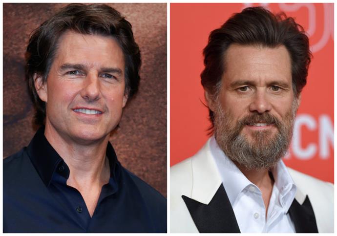 **Tom Cruise** and **Jim Carrey** may play very different characters in movies, and they look different ages too, but they’re not!

They were both born in 1962, making them 54 years old!