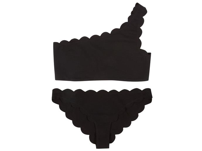 Bikini top, $190, and bottoms, $190, Marysia, marysiaswim.com