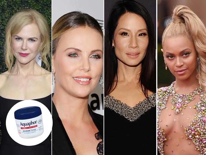 Aquaphor cream has the tick of approval from not one but FOUR celebs: "It costs nothing and it's amazing for dry skin, which I have," Nicole Kidman told [Allure](http://www.allure.com/story/nicole-kidman-talks-grace-kelly-beauty-routine |target="_blank"|rel="nofollow"). Charlize Theron agrees: "I realised it's one of the best hand creams ever. Great on lips too," she said to [InStyle](http://www.instyle.com/beauty/charlize-therons-7-beauty-must-haves#330880 |target="_blank"|rel="nofollow") Beyonce admits she smears it all over her face before bed: "I go to bed looking totally greasy." Lucy Lui agrees: "It keeps your skin looking fresh."

[Aquaphor, $13.55, Amazon](https://www.amazon.com/Aquaphor-Advanced-Therapy-Ointment-Protectant/dp/B006IB5T4W?th=1|target="_blank"|rel="nofollow")