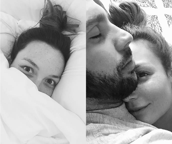 "I am certainly *not* a morning person, I never want to wake up. The alarm is snoozed at least 2-3 times before I can bring myself to open my eyes. But once I wake up, I'm super happy! The first thing I do is roll over and give my husband a cuddle; then I check my emails and texts and reply to anything urgent. The first thing I usually say is "thank you for my coffee" because my husband always makes our morning coffee."