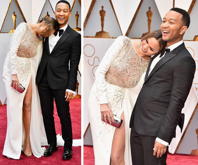 Hollywood's favourite A-list couple John Legend and Chrissy Teigen are too cute for words.