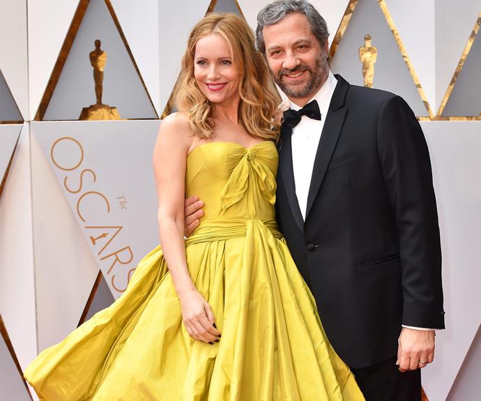 How adorable are Leslie Mann and Judd Apatow?