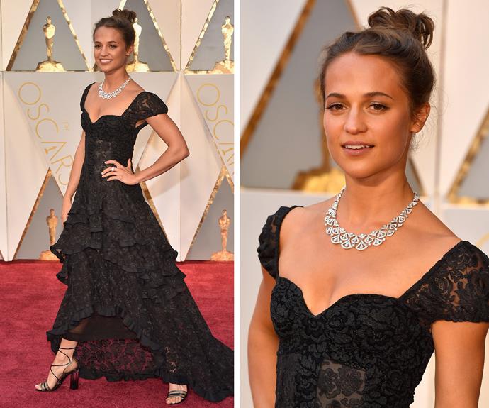 Alicia Vikander is the belle of the ball!
