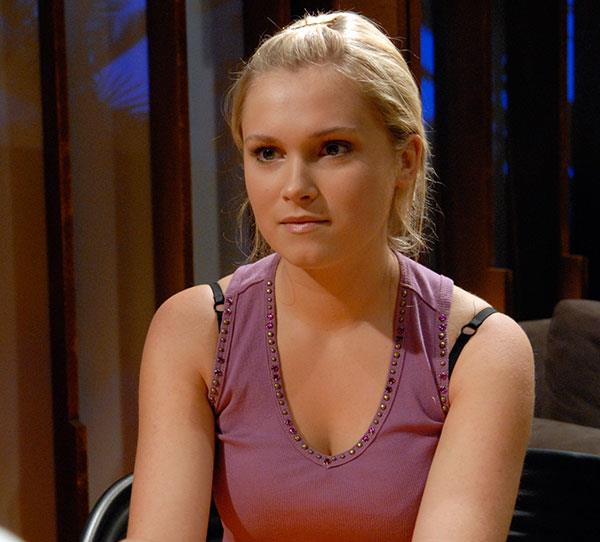 **Eliza Taylor**
Though she had starred in hit kids' shows *The Sleepover Club* and *Pirate Islands*, it was her role as "bogan" Janae Timmins that gained her fame in Australia.