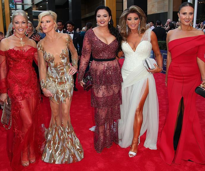 The *Real Housewives of Melbourne* know how to make an entrance.