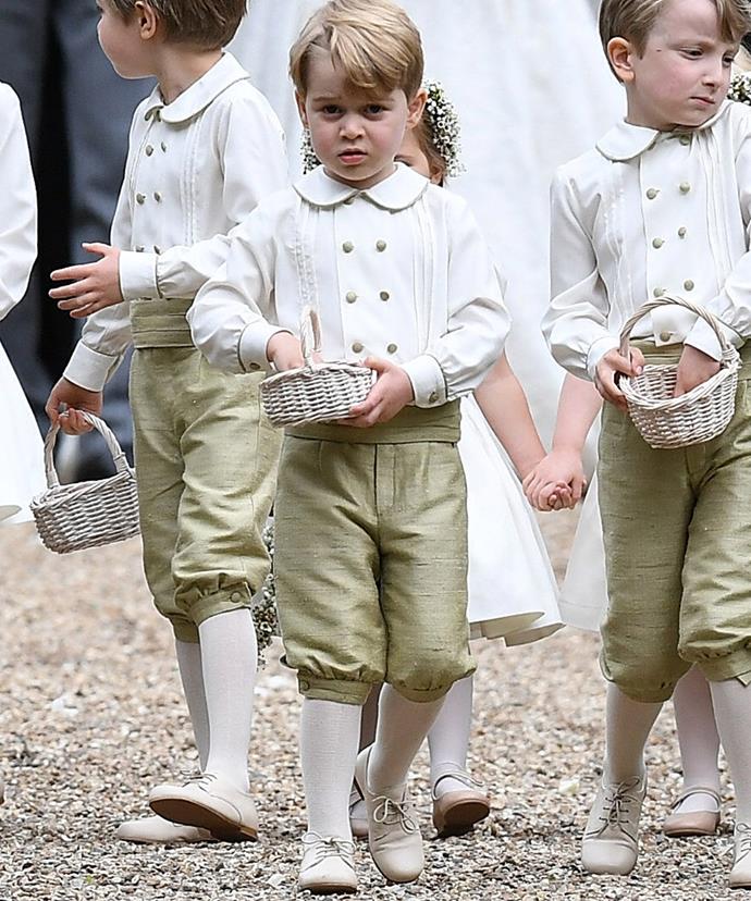 Great responsibility comes with the job of pageboy.