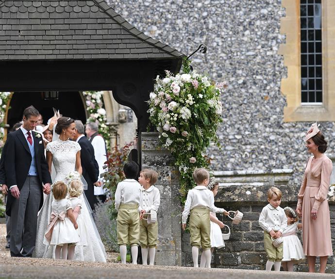 Kate was overwhelmed with love for her little sister on her big day...