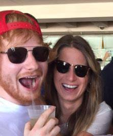 Ed Sheeran and girlfriend Cherry Seaborn *Image: Instagram @Calvin Harris*