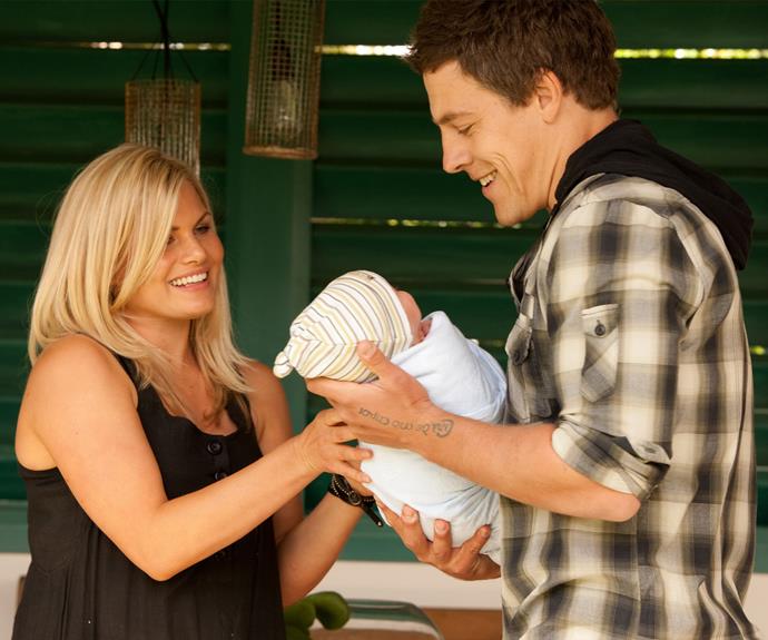 Watching Brax dote over baby Casey was enough to melt any heart.