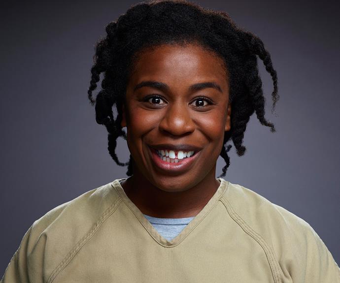 **Crazy Eyes (Uzo Aduba);** Last time we saw Suzanne, she was being wheeled into the hospital ward. From beating up her ex to inciting the protest-turned-fight that killed Poussey, Crazy Eyes is not in a good way physically – or mentally. **On our mind:** Will she be transferred to a psych ward?