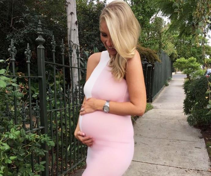 The first-time mum is embracing the changes to her model body, especially her baby bump. Her love of life and infectious sense of humour never ceases to entertain.