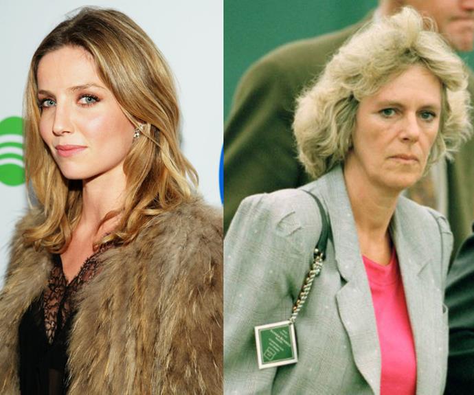 Annabelle Wallis and Camilla Parker-Bowles