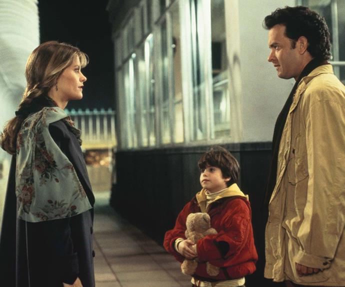 ***Sleepless in Seattle*** (1993):
After Sam (Tom Hanks) loses his wife to cancer, his young son, Jonah (Ross Malinger), calls a local radio show to help him find love again. Labelled  as "Sleepless in Seattle", Sam opens up about  his grief – and wins the heart of every female listener in Seattle. Baltimore-based writer  Annie (Meg Ryan) feels a connection to Sam  and embarks on a quest to find him.