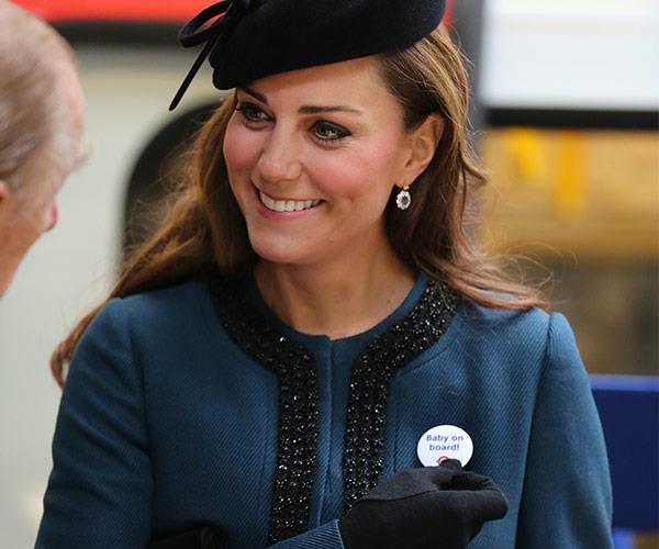 It's time for Kate's *baby on board* badge to return to duty.