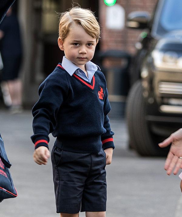 Then last year, he reached another milestone with his very first day of school at Thomas's Battersea in London.