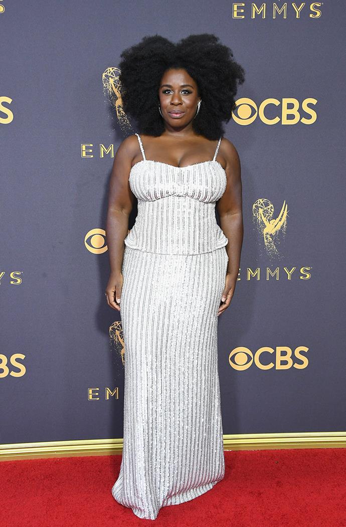We can't get enough of Uzo Aduba's natural hair - she looked incredible. And a million miles away from her *OITNB* character Suzanne.