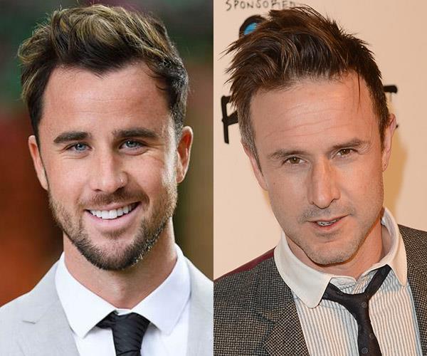 **Brett and... David Arquette**
Brett could legitimately be his son. Maybe HE IS. [Disclaimer: we're not actually stating Brett is David Arquette's lovechild. Honest.]