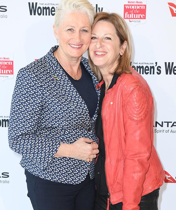 Dr Kerryn Phelps with her partner Jackie Stricker-Phelps.