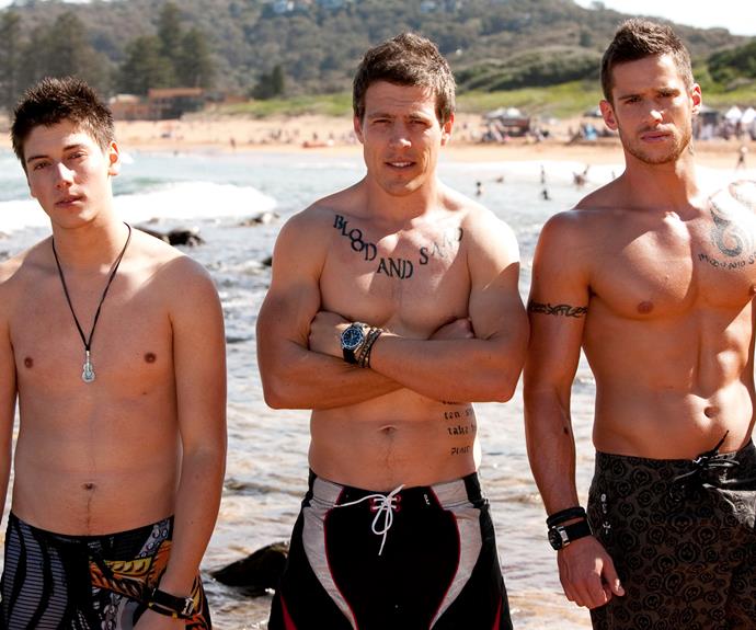 “When I entered the show, the three brothers [Casey, Brax and Heath] were entering the Bay,” Stephen recalls. And within moments, they were in a brawl at Angelo’s (Luke Jacobz) restaurant.