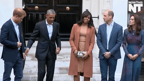 The Obamas and the British Royals go hand-in-hand.