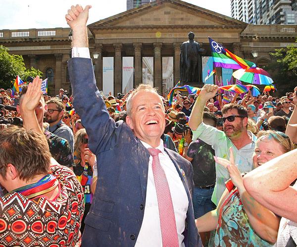 Bill Shorten: "You shouldn't have had to put up with this survey... to the LGBTIQ community: You are 100% loved, 100% valued."