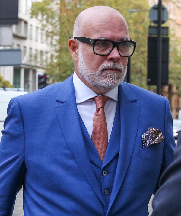A sombre-looking Gary arrives at Westminster Magistrates' Court on 14 November 2017.