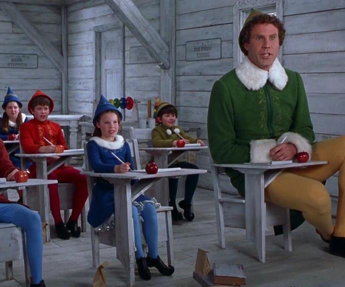 **Elf (2003):** 
<br><br>
*Elf* has the most gifs of any Christmas movie EVER thanks to the over-the-top-joyous portrayal of Buddy the elf by **Will Ferrell.** Buddy is the embodiment of everything that is wonderful about Christmas and we can't help but feel giddy as we watch the human-elf navigate the real world with hilarious results.