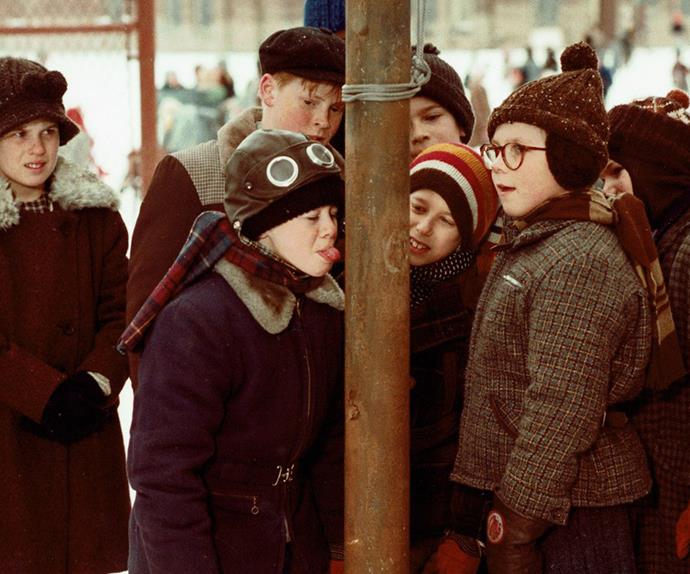 **A Christmas Story (1983):** 
<br><br>
Based on the works of **Jean Shepherd**, this low-budget film became exceedingly popular thanks to its boyish charm, told through the eyes of nine-year-old Ralphie. Unlike other festive films at the time, *A Christmas Story* relished the craziness, the realities and the downfalls of the merry season as celebrated by a normal family.