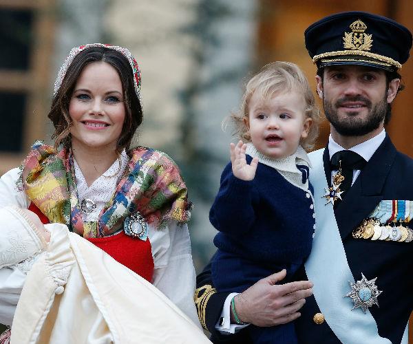 The little prince was baptised in the Royal Chapel at the Drottningholm Palace Church.
