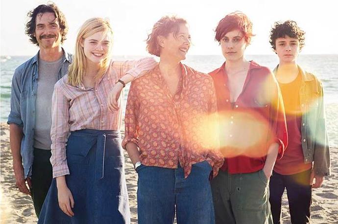 **20th Century Women**
*20th Century Women* is director Mike Mills' love letter to the women who raised him. The 'women' of the title are the perfectly cast Annette Bening, Greta Gerwig and Elle Fanning, just spanning three almost-generations. Set in '70s Santa Barbara, Bening plays a hippyish single mother who, wanting to properly raise her teenage son (Lucas Jade Zumann), asks for help from a twenty-something cancer survivor (Gerwig) and his childhood friend (Fanning). If it's eluded you so far, watch it ahead of the 2018 release of Gerwig's coming-of-age tale and directorial debut, *Lady Bird*.