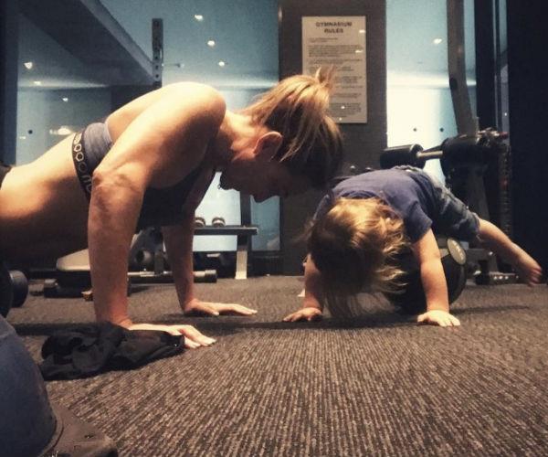 Mich and Axel hit the gym!