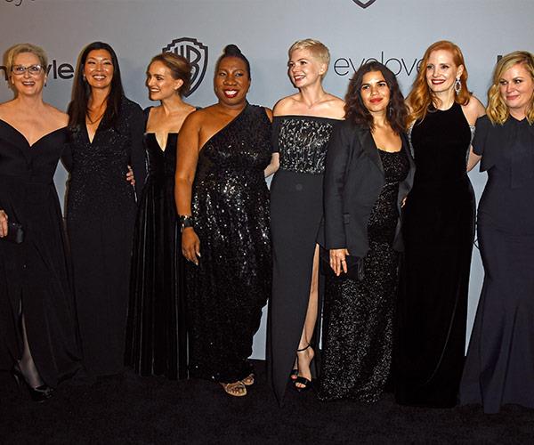 The black carpet is still reigning supreme at the Golden Globes after parties.