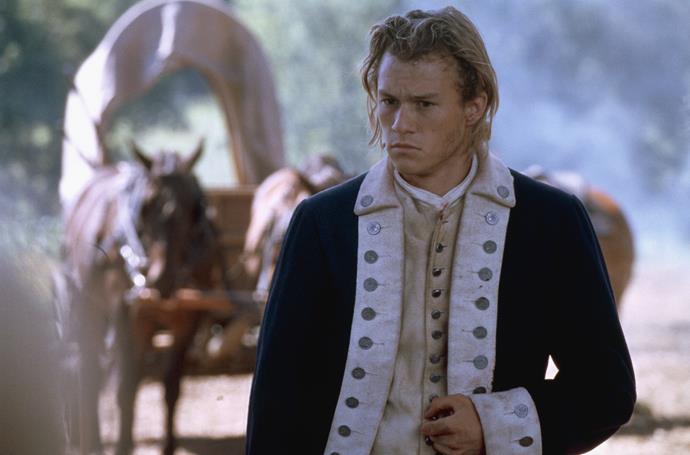 ***The Patriot*** (2000): Starring alongside Mel Gibson in a blockbuster war film was a slam dunk for Heath. He starred as Mel's son who enlists in the army to defend America against the British.