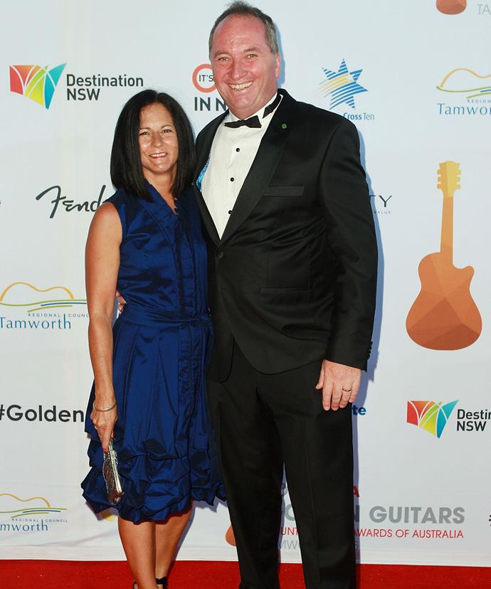 Mr Joyce is pictured with his former wife of 24-years, Natalie.