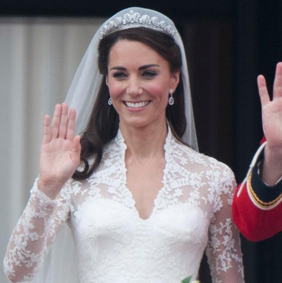 The Duchess of Cambridge wore the Cartier Halo on her wedding day in 2011.