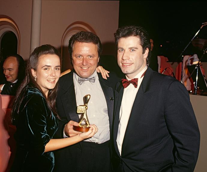 **John Travolta**
<br><br> 
Actor John Travolta looked suave when he attended the *TV WEEK* Logies in 1990. That year Craig McLachlan picked up the Gold Logie gong for his work in *Neighbours*.