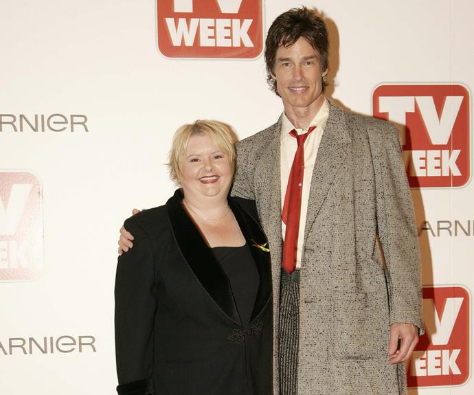 **Ronn Moss**
<br><br> 
Soap star Ronn Moss added his star power to the 2002 *TV WEEK* Logies Awards. His chiselled jaws sent female fans swooning!