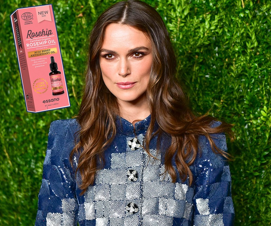 Keira Knightley is a busy jet-setting actress with little time to care for her complexion. But, instead of spending a small fortune on top-shelf products, this English rose keeps her skin glowing with what some call the holy grail of skincare, affordable Rosehip Oil. 


"I completely fail to keep myself on an even keel with my skincare when travelling, but I have just discovered Rosehip Oil, which a friend of mine recommended," the actress recently told British Vogue. "Flights are so hard on your skin and they make it so dry, so I gave this a go and it really worked. Now I always travel with it." 


Try Essano's Certified Organic rosehip oil, $20/20ml, from [The Warehouse](https://www.thewarehouse.co.nz/p/rosehip-by-essano-organic-rosehip-oil-20ml/R2026519.html|target="_blank").