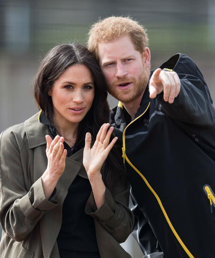 Pointing out there bright future together! Harry and Meghan, who will soon exchange vows, will work together to give young people a voice through their new roles.