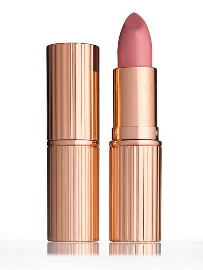 A nude lipstick is a make-up kit must-have. Amal keeps in her purse Charlotte Tilbury's pinky-nude [K.I.S.S.I.N.G in Bitch Perfect](http://www.charlottetilbury.com/au/k-i-s-s-i-n-g-bitch-perfect.html|target="_blank"|rel="nofollow").