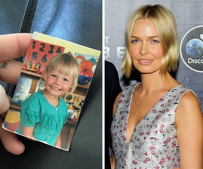 Too cute! Aussie model Lara Worthington shared to Instagram this super-smiley snap of herself as a tot in preschool. Even all the years later, the the mum-of-two still has the same plump cheeks and sunny blonde locks.