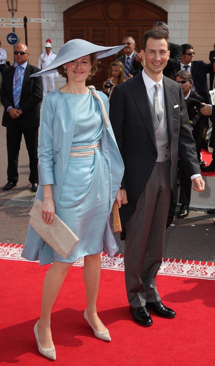 We love the rest of the outfit, but this hat on Princess Sophia of Liechtenstein is a bit UFO-y.