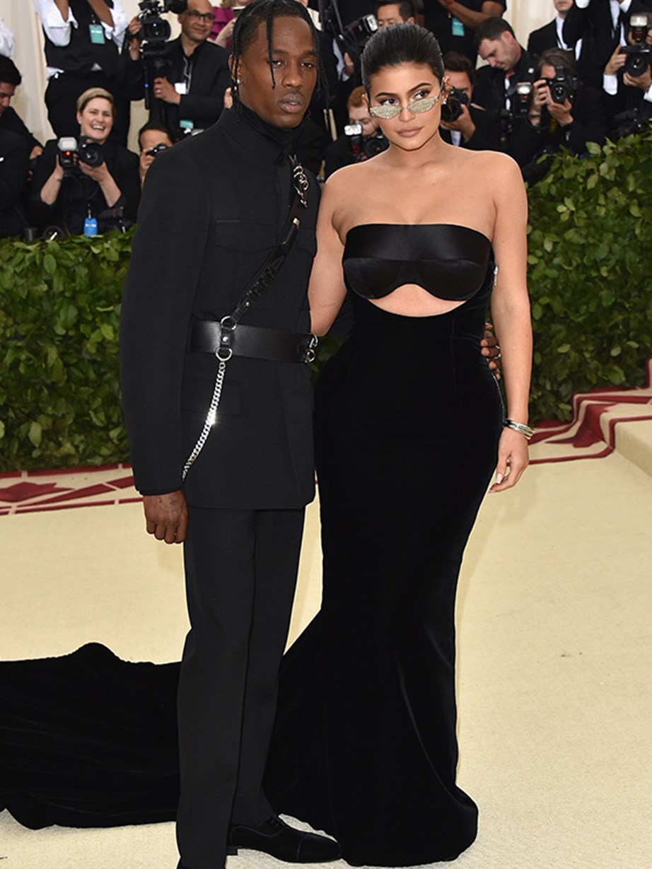 New parents Kylie Jenner and Travis Scott slip out for a date night to the Met Gala.