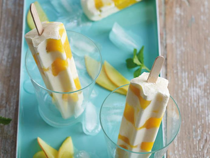 **[Creamy mango popsicles](http://www.foodtolove.com.au/recipes/creamy-mango-popsicles-34804|target="_blank"):** Winter won't last long and before you know it, you'll be making these by the truckload come summertime. You only need two ingredients!