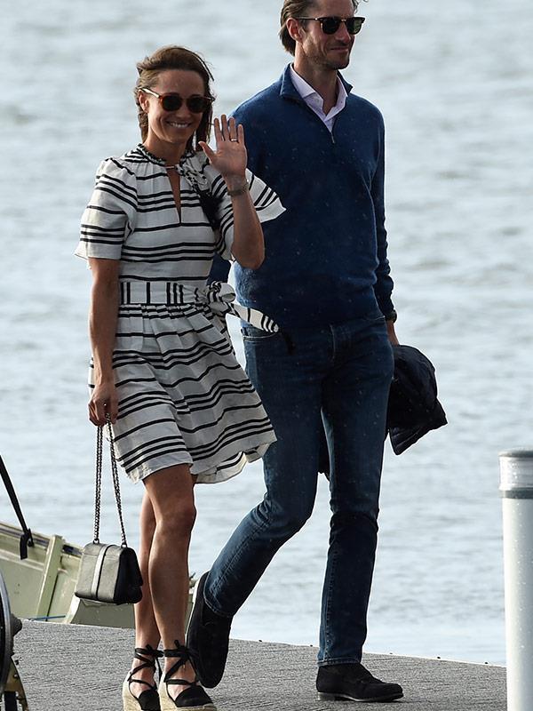 Pippa rocked this striped number during her honeymoon in Sydney.