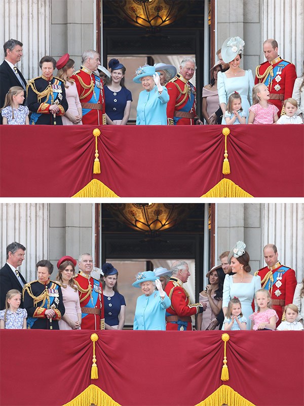 The royal family at the 2018 Trooping the Colour.