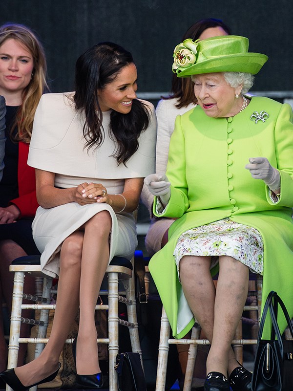 The Queen just can't stop laughing!