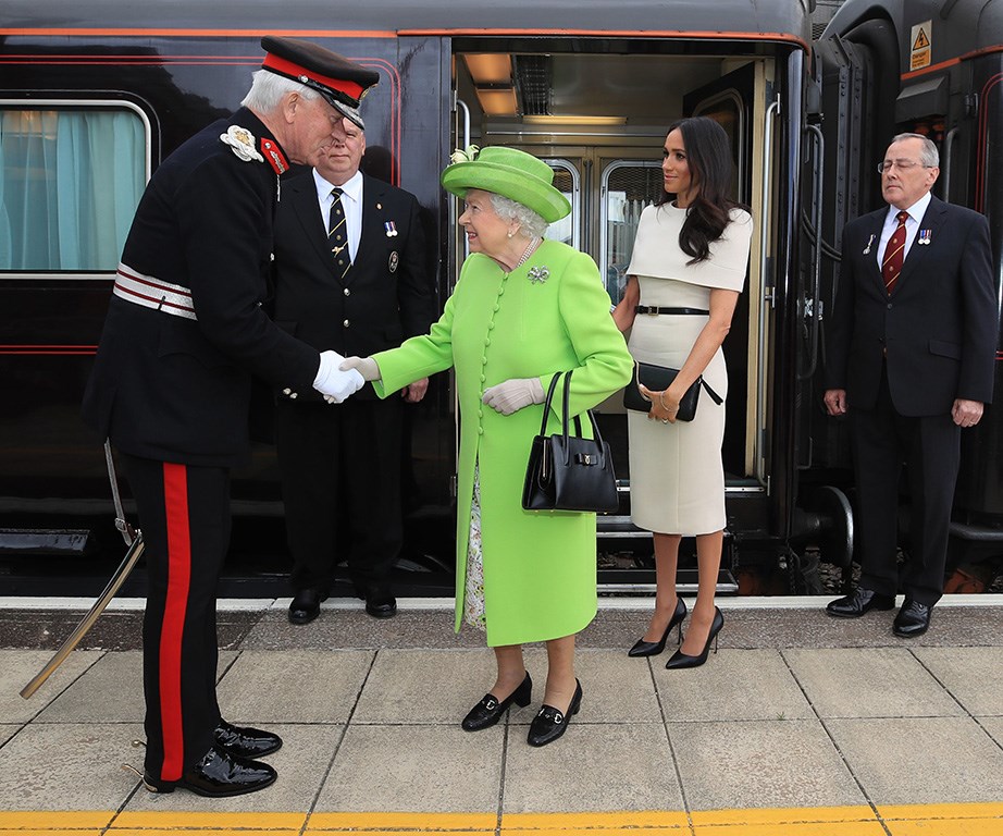 They had a sleepover! Meghan and The Queen travelled overnight on Her Majesty's luxury train.